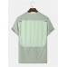 Men Colorblock Packing Designed Short Sleeve Convenient T  Shirts