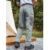 Men Colorblock Pocket Utility Ankle Length Soft Breathable Cargo Pants