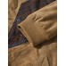 Men Vintage Teddy Patch Strip Pocket Baseball Collar Pockets Coats